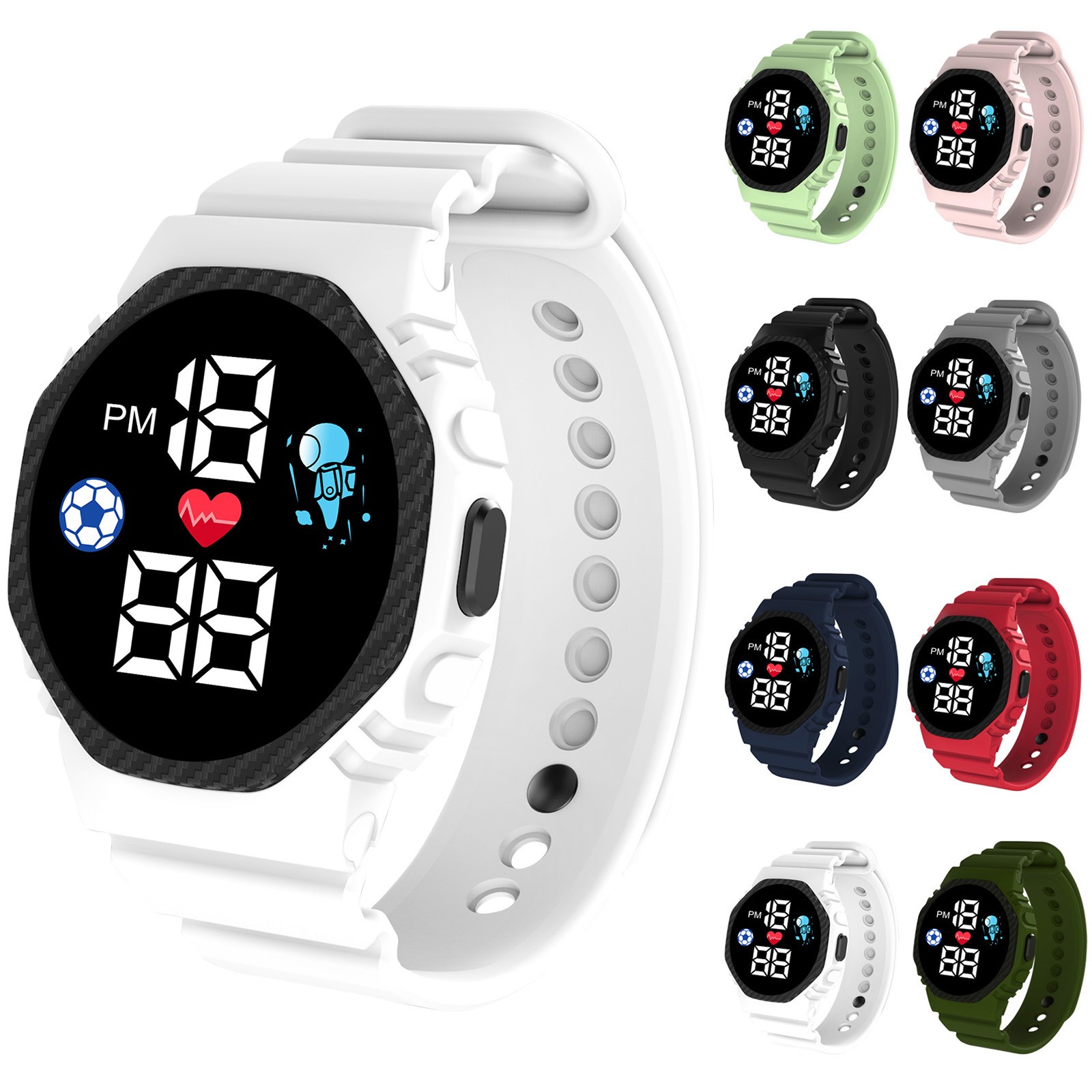 Smartwatch Digital Watches For Girls - Mehrfarbige Smartwatch für Kinder Jungen Mädchen