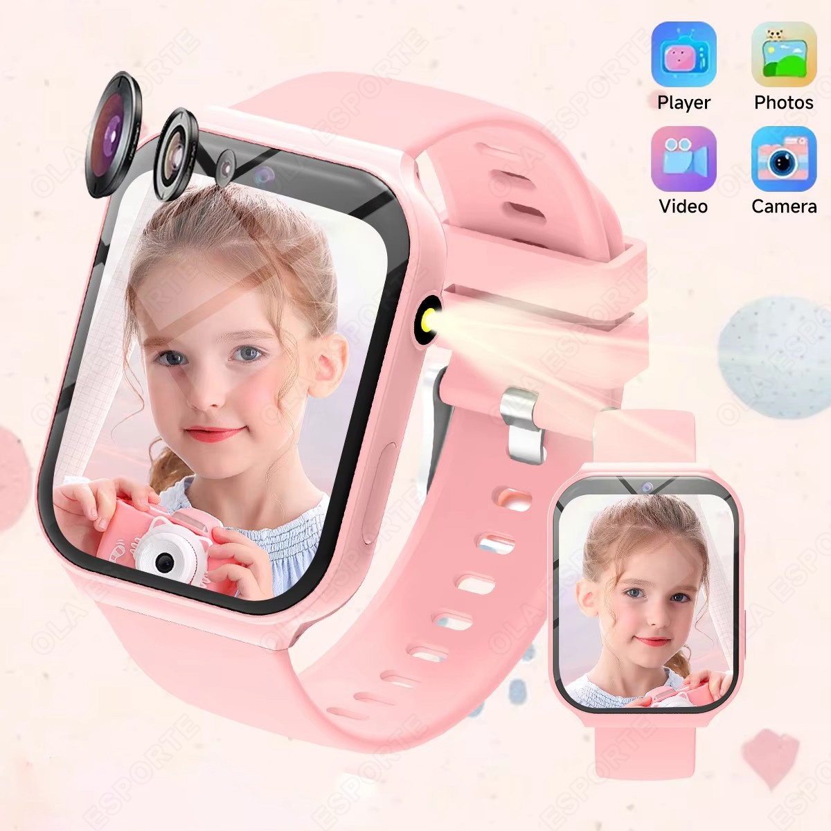 Smartwatch Watches Birthday Gift For Boys - Neue Smartwatch für Kinder mit HD-Kamera,