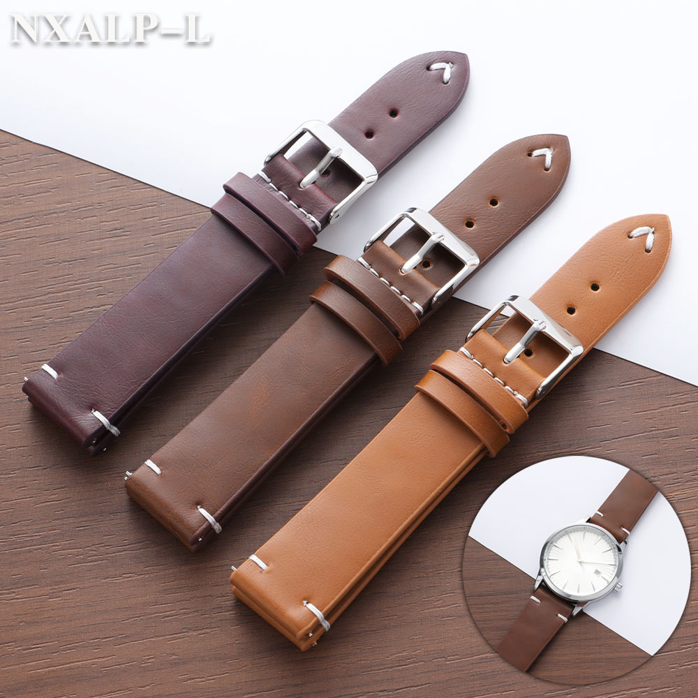 Smartwatch Vintage Watches For Men - Nähte Armband 18mm 20mm 22mm für