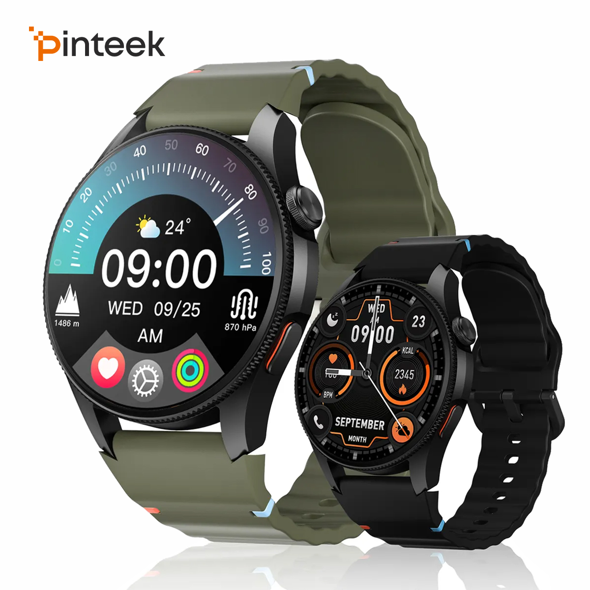 Heart Rate Gps Watch - Aurafit G12 Smartwatch: 1,43-Zoll-Touchscreen/ 3ATM wasserdicht