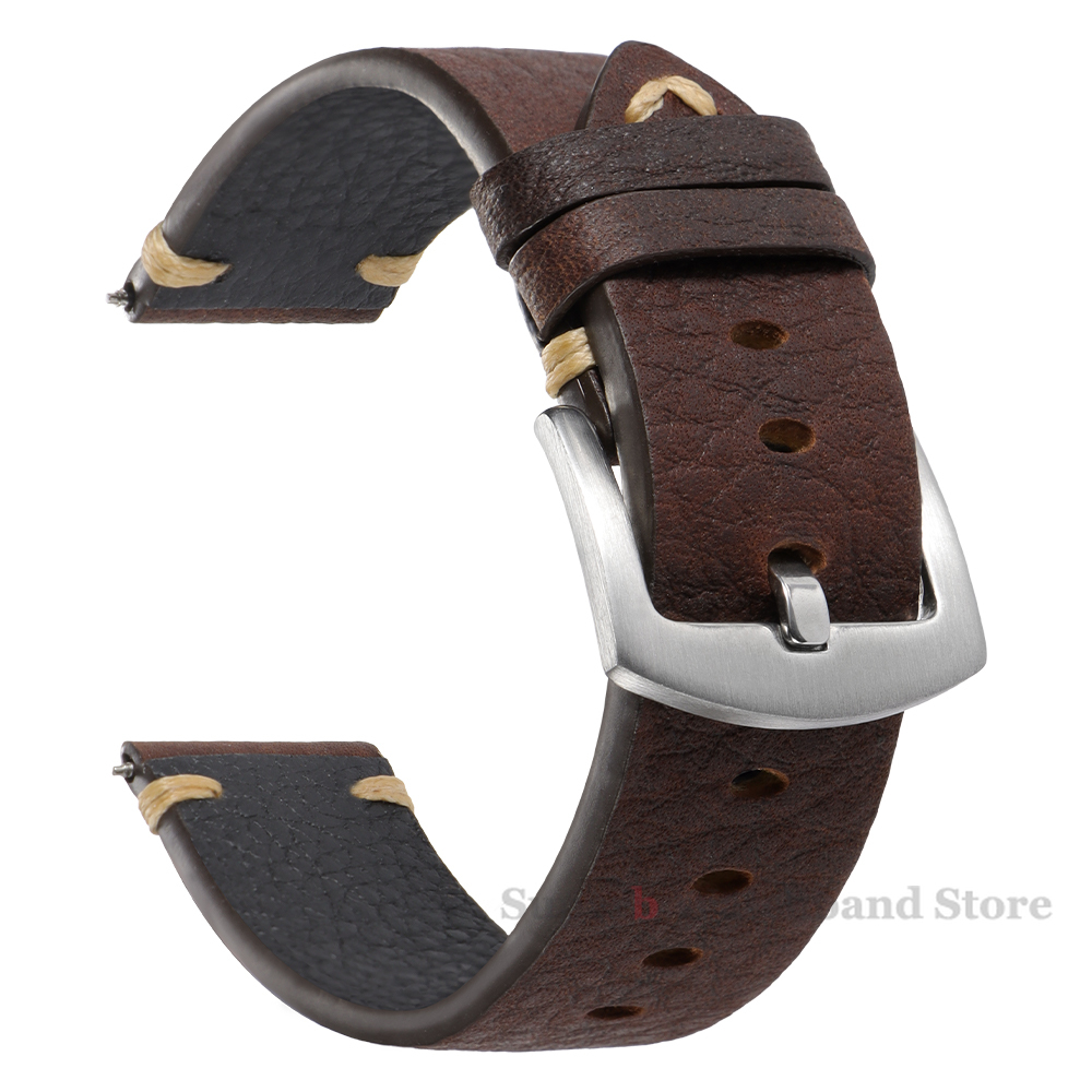 Echtes Lederarmbänder für Uhr  – Smartwatch Vintage Watches For Men Bewertung und Preis
