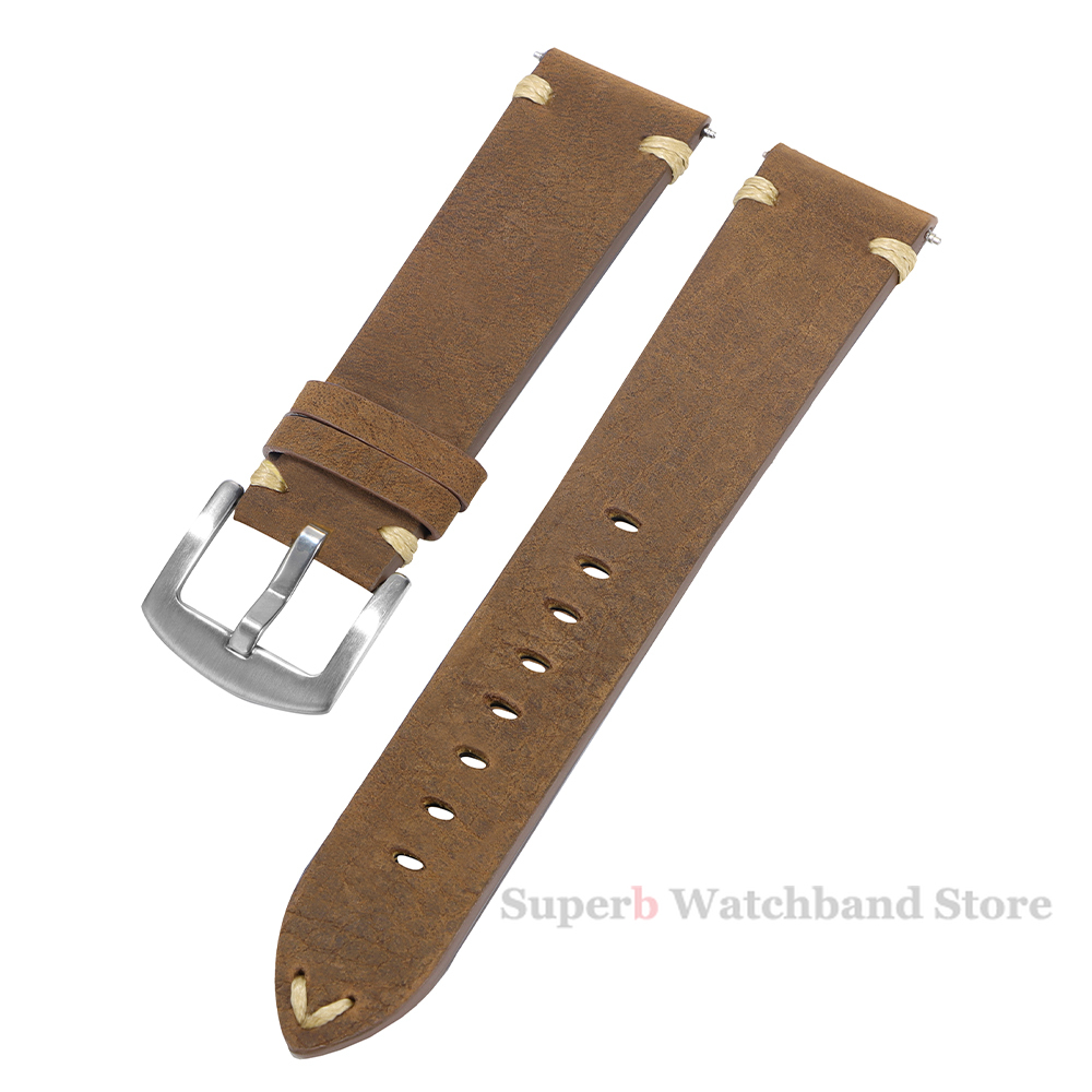 Echtes Lederarmbänder für Uhr  – Smartwatch Vintage Watches For Men Bewertung und Preis