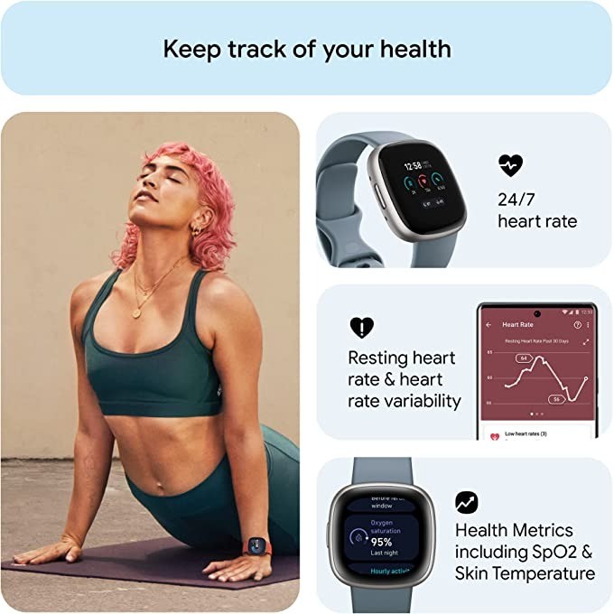 Fitbit Versa 4 Smartwatch, int – Heart Rate Gps Watch Bewertung und Preis