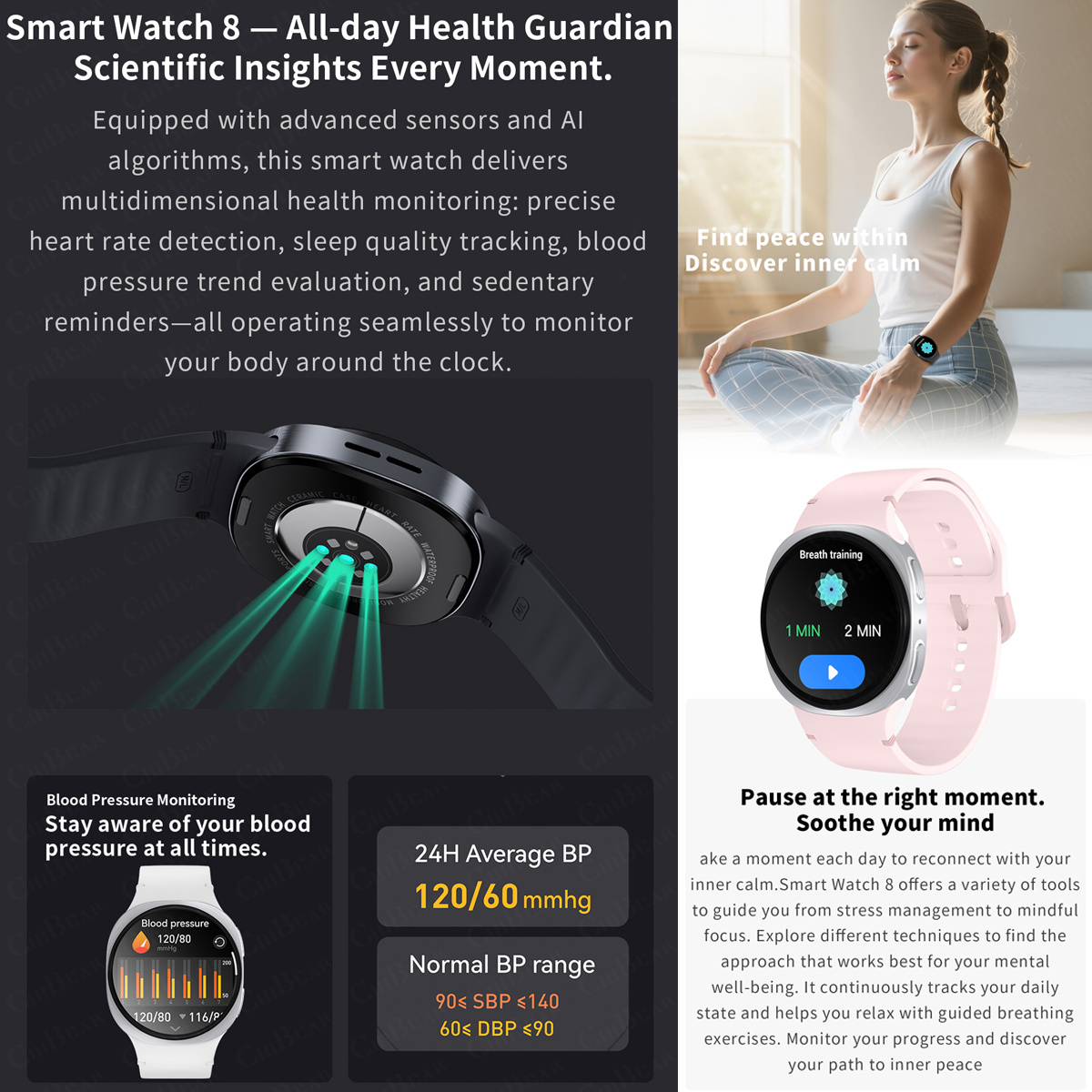 2026 Neue Smartwatches 8 Mini  – Heart Rate Gps Watch Bewertung und Preis
