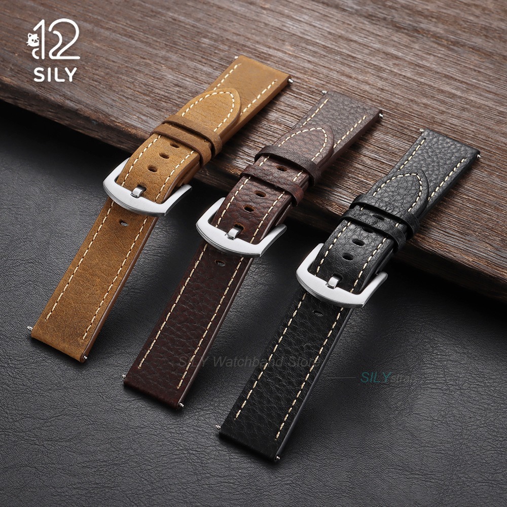 20/22mm Kalbsleder-Uhrenarmban – Smartwatch Vintage Watches For Men Bewertung und Preis