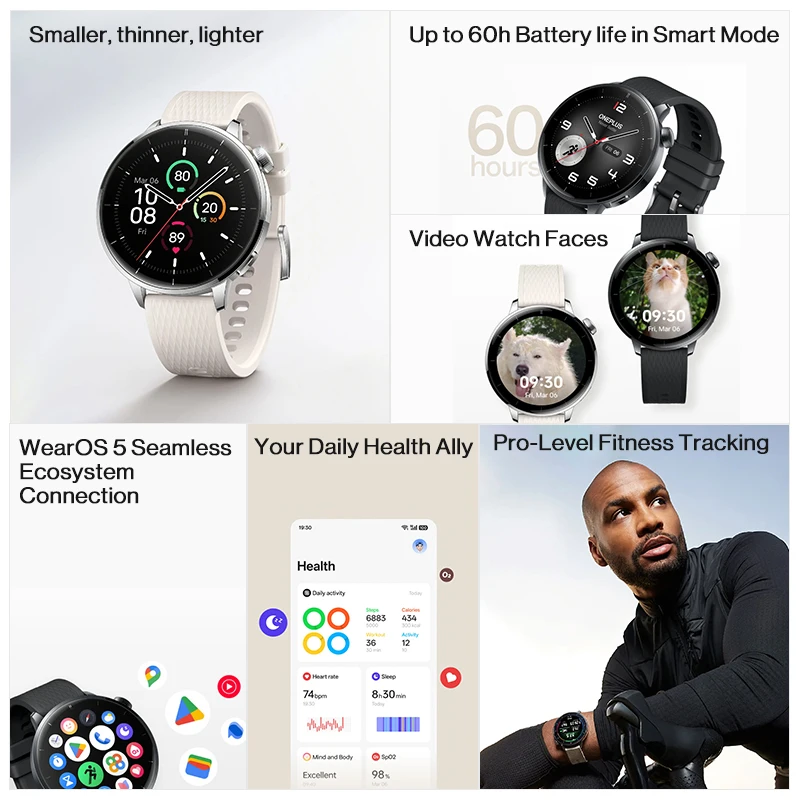 Globale Version OnePlus Watch  – Heart Rate Gps Watch Bewertung und Preis