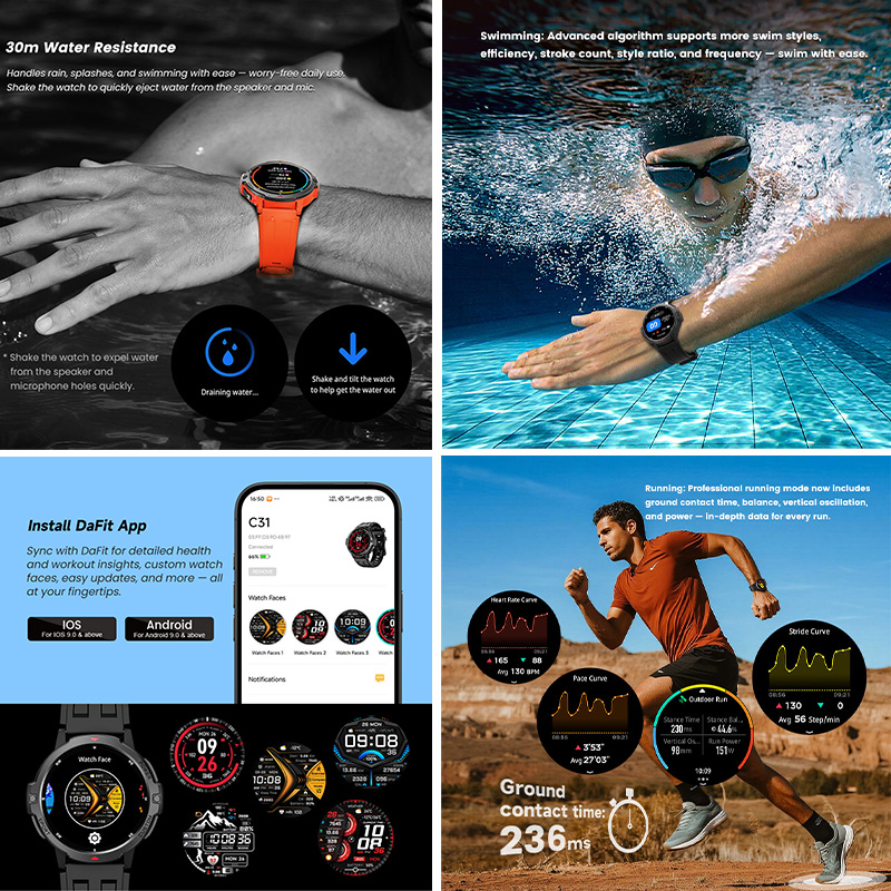 NEUE 6-Achsen-Gyroskop-Militär – Smartwatch Timex Watches For Men Bewertung und Preis