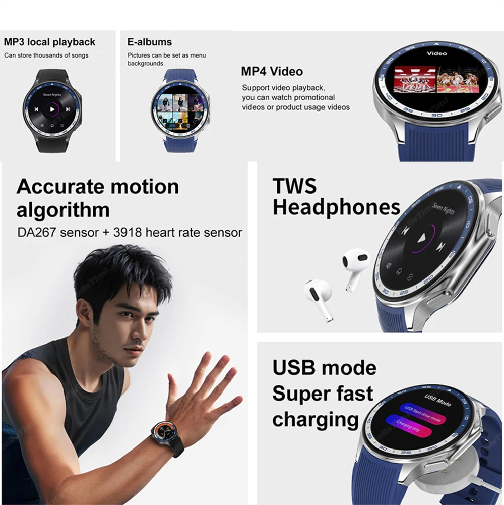 1,43 AMOLED Smart Uhr 3D Surro – Smartwatch Timex Watches For Men Bewertung und Preis