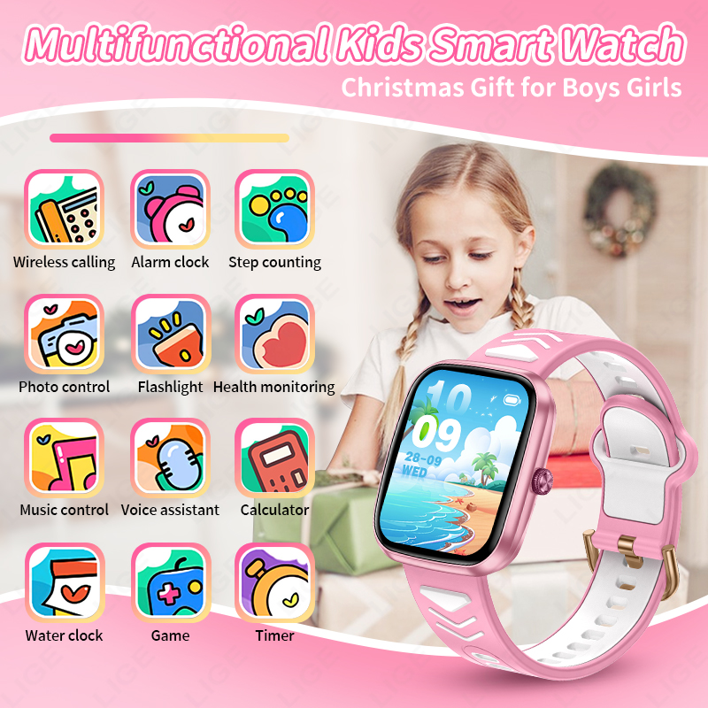 LIGE Neue 1,75 Zoll Bluetooth- – Smartwatch Digital Watches For Girls Bewertung und Preis