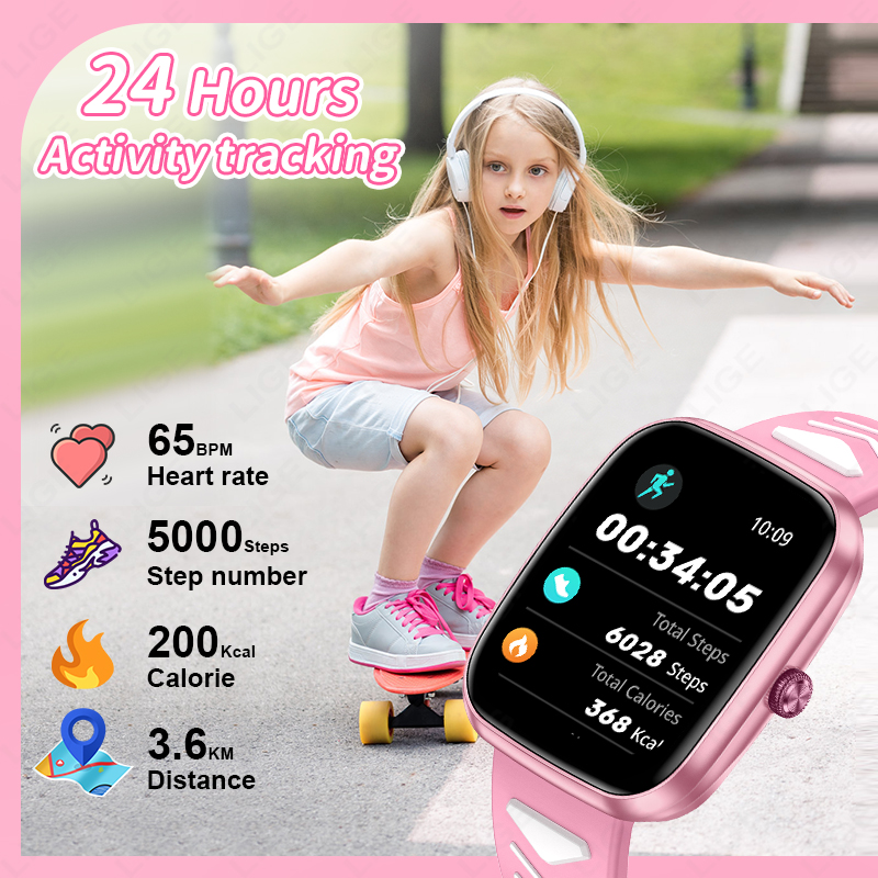 LIGE Neue 1,75 Zoll Bluetooth- – Smartwatch Digital Watches For Girls Bewertung und Preis