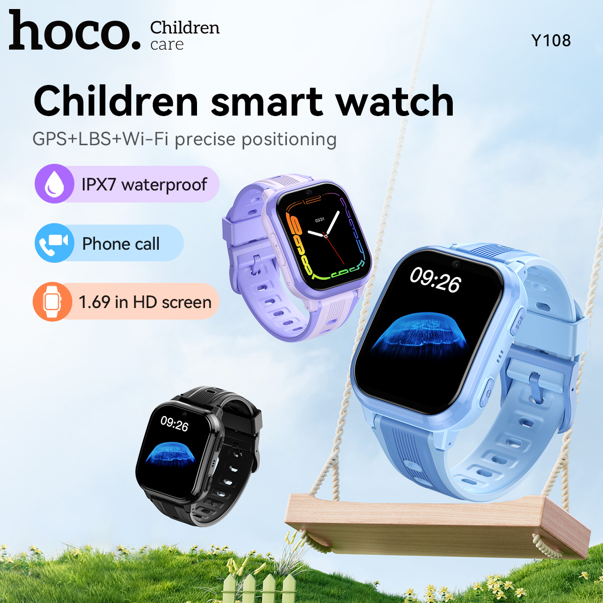 HOCO Y108 1,69 Zoll HD LCD Geb – Smartwatch Watches For Kid Girl Bewertung und Preis
