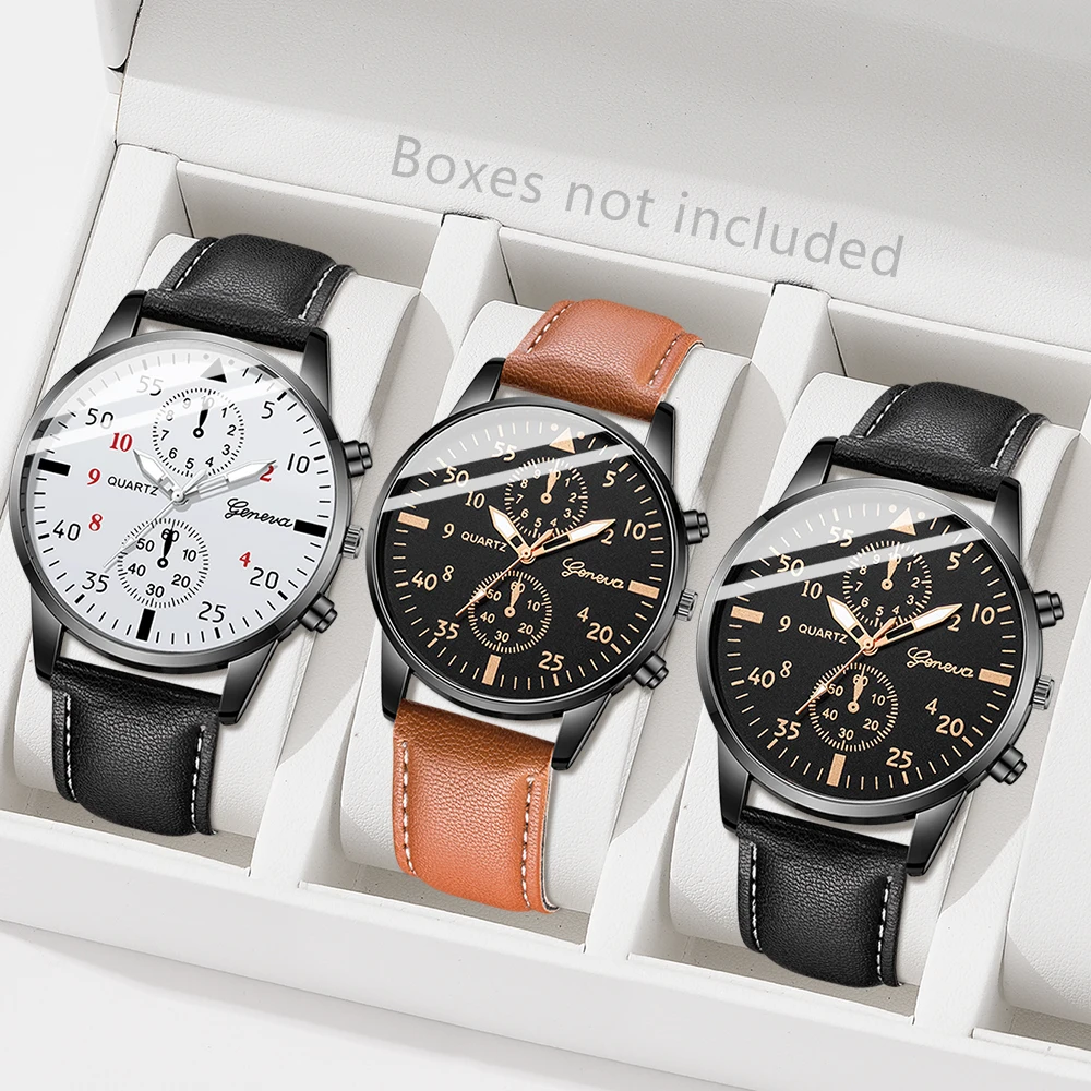 AAA3-teiliges Genfer Herren-Ch – Smartwatch Vintage Watches For Men Bewertung und Preis